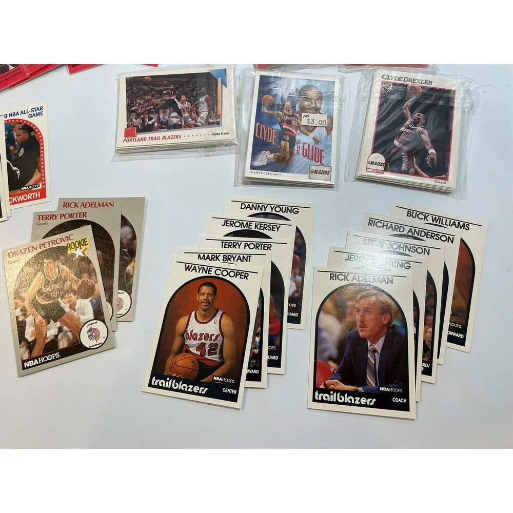 Portland Trail Blazers Team Sets & (4) 1991 Star Clyde Drexler 11-card Sets